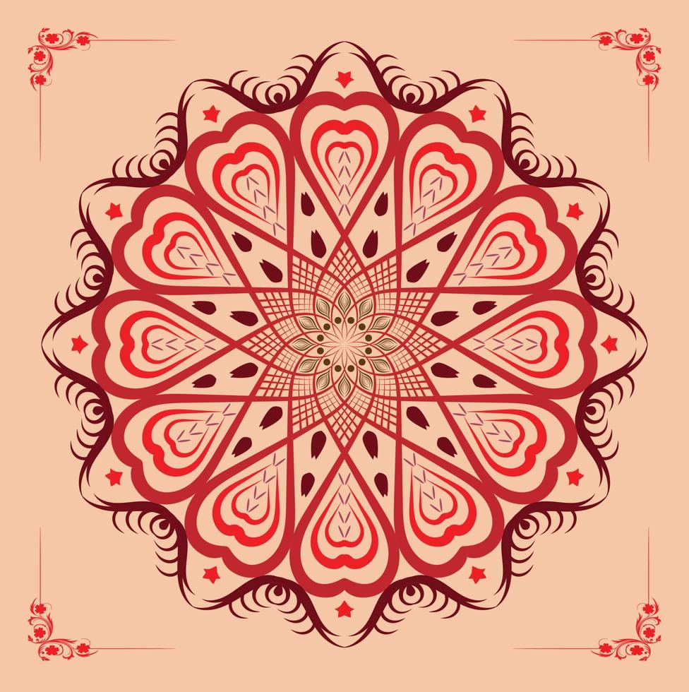 Super mandala background vector