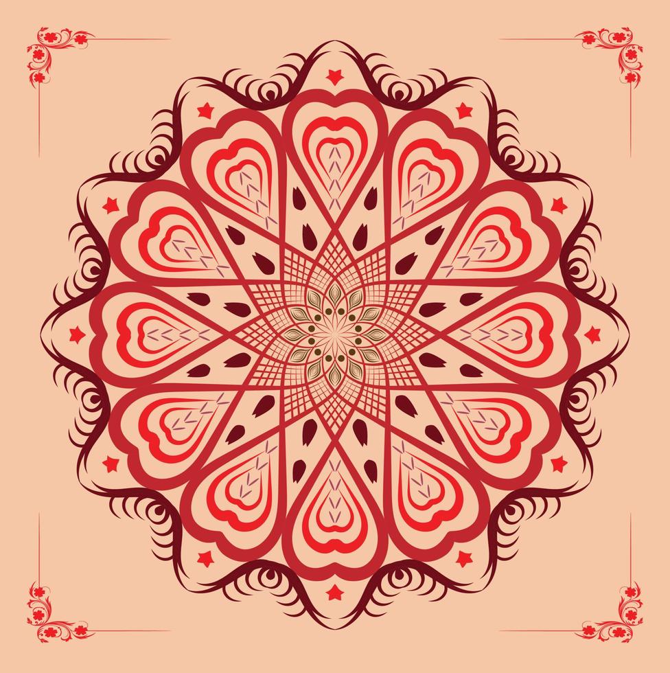 fondo súper mandala vector