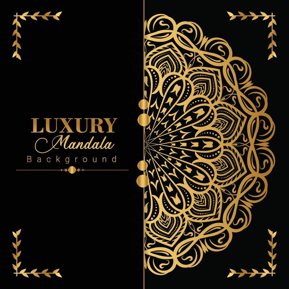 Super luxury mandala background vector