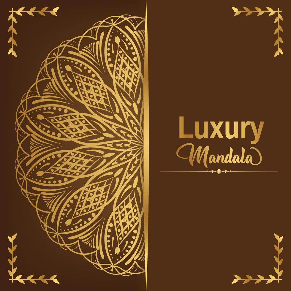 Luxury mandala background vector