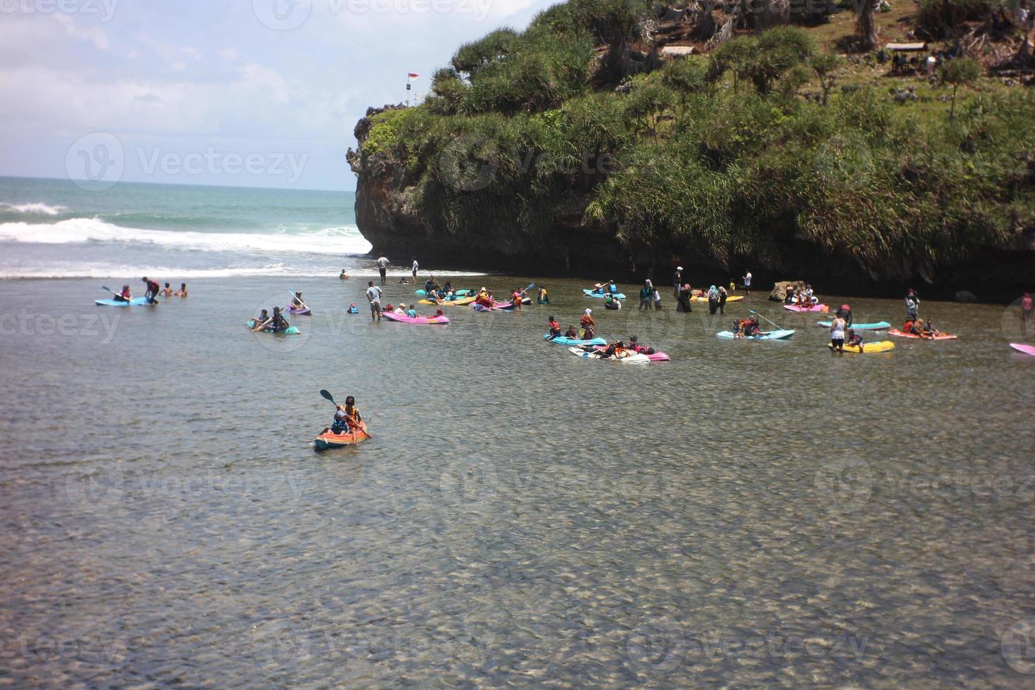 the rocks on the drini beach are beautiful and interesting. photo
