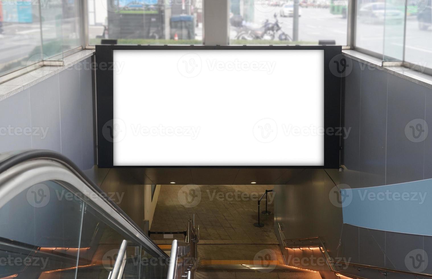Subway Scenery and Advertising Mockup photo