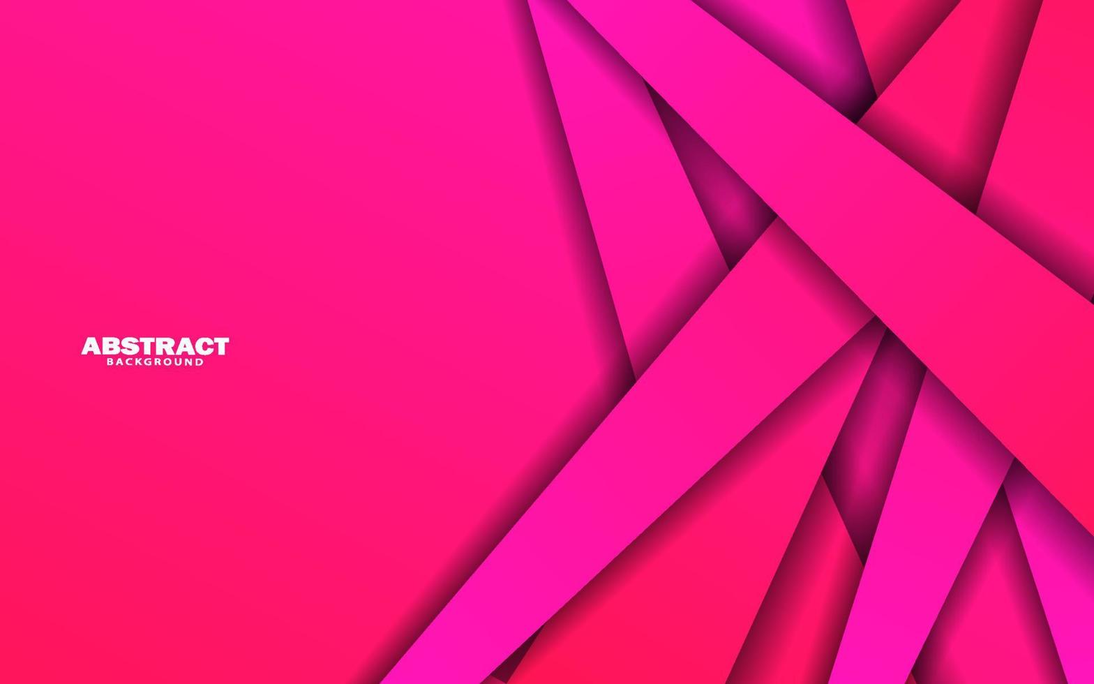 Abstract pink papercut background vector