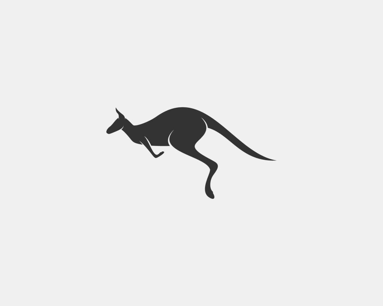 kangaroo vector silhouette