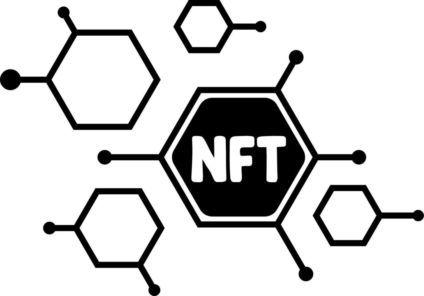 NFT Icon NFT Vector Illustration