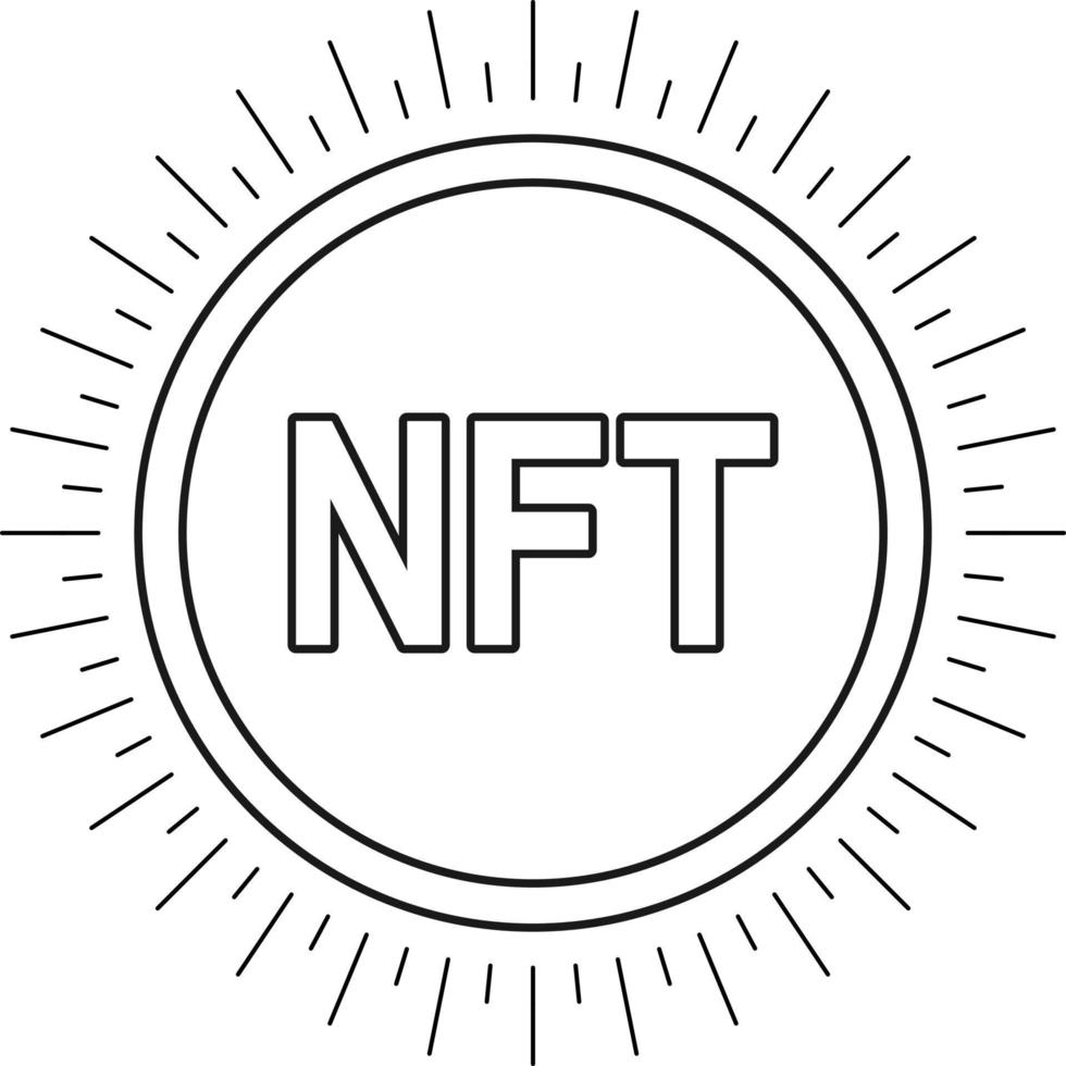 NFT Icon NFT Vector Illustration