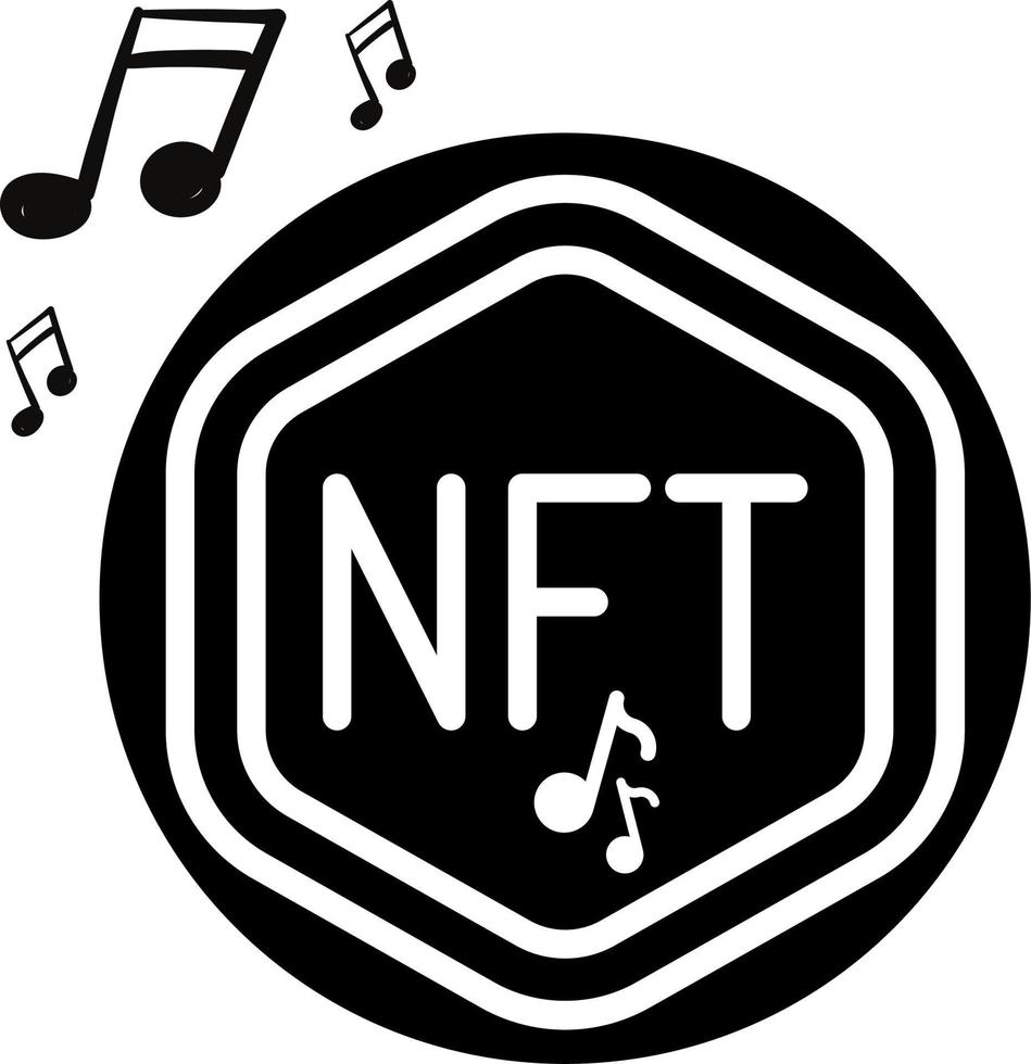 icono de nft ilustración de vector de nft