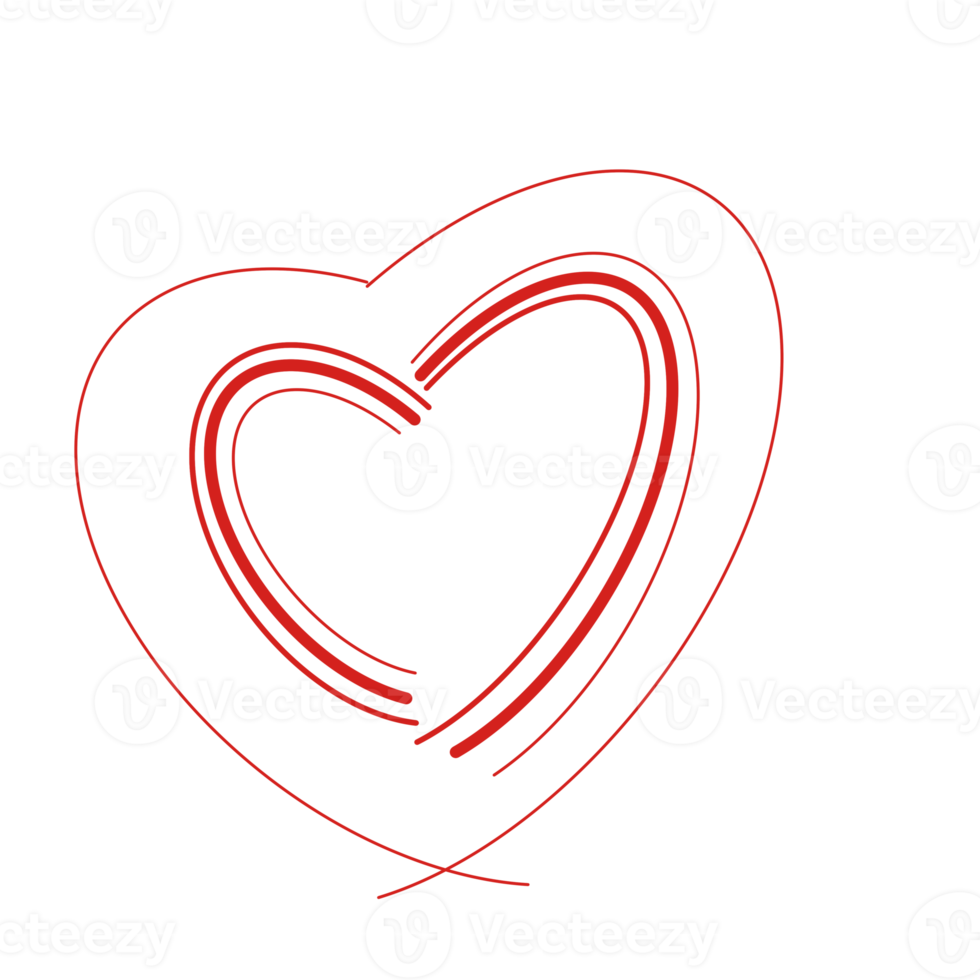 ícone de forma de coração vermelho, como ou símbolo de amor para