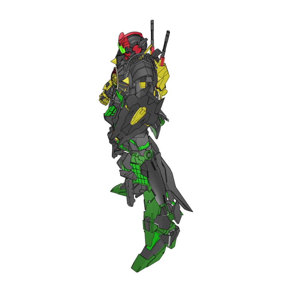 Mecha with strategy combat style png