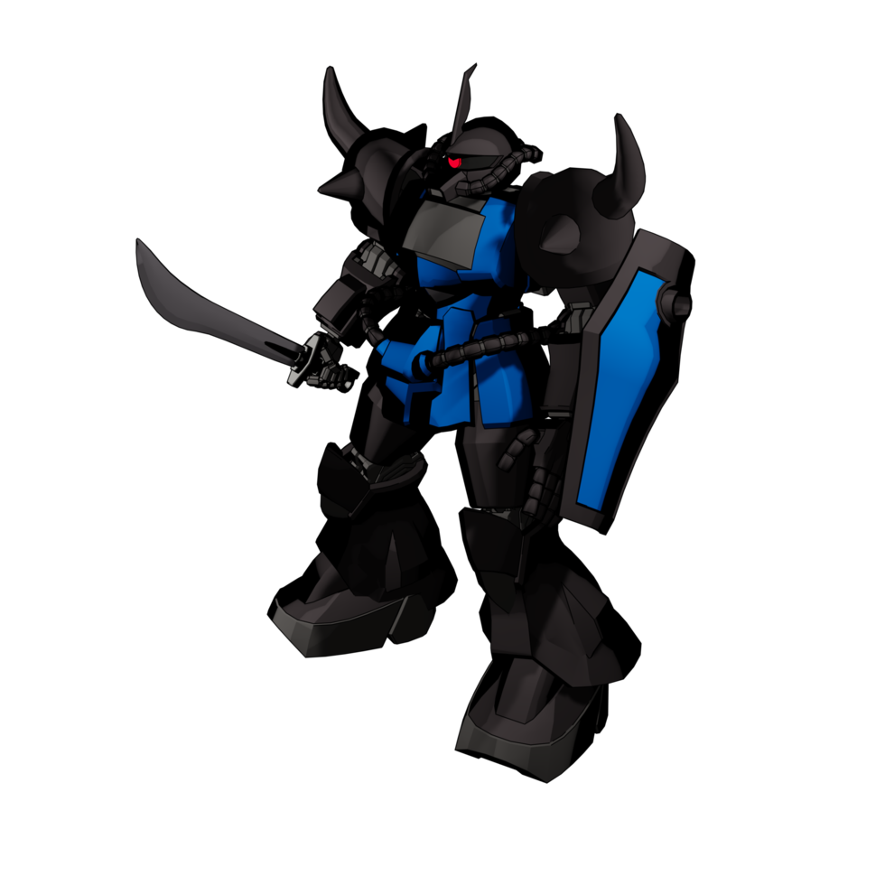 Mecha with defensive combat style png