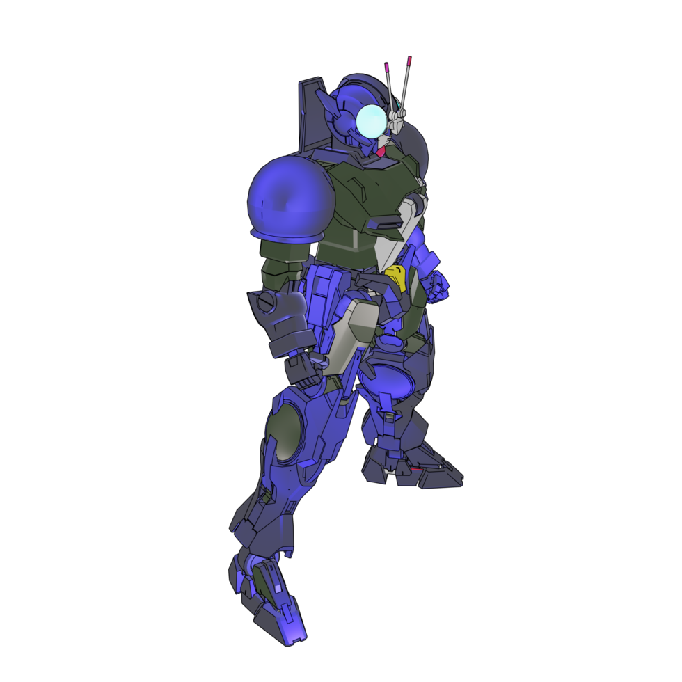 mecha con estilo de combate defensivo png