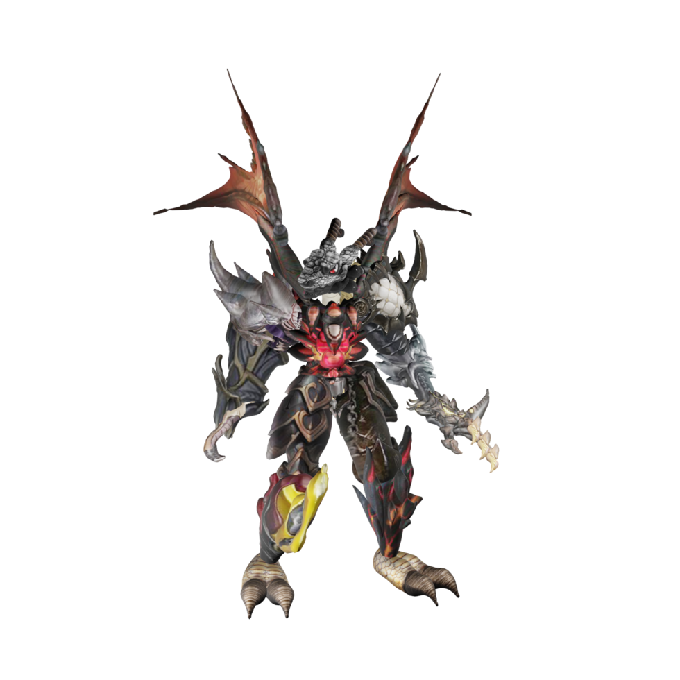 Monster character idle pose png