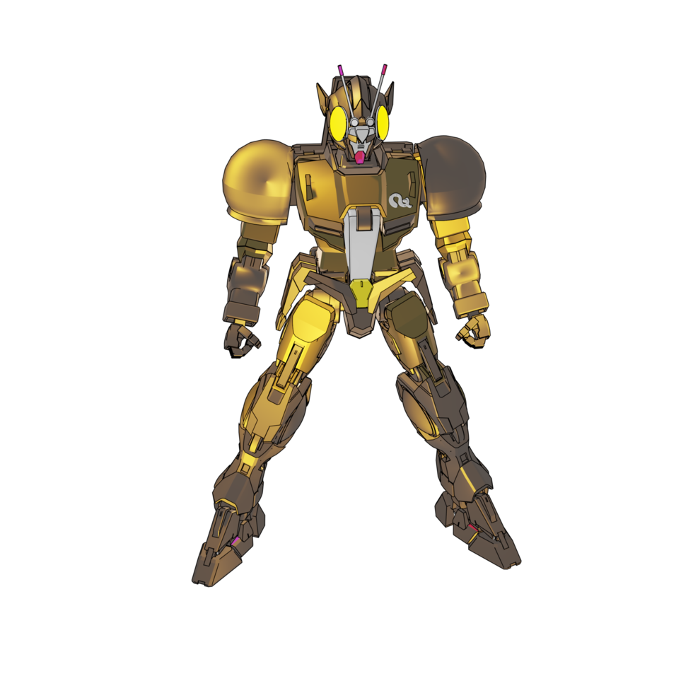 Mecha with attacking combat style png