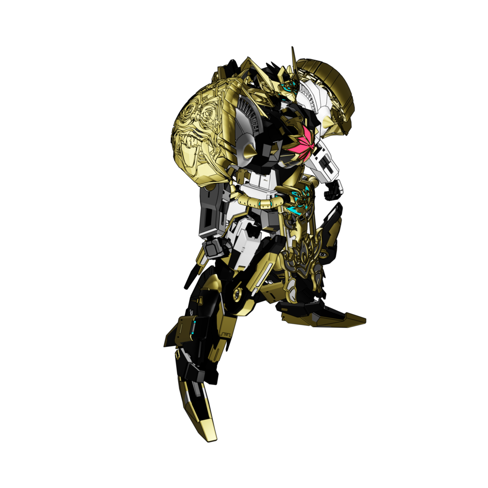 mecha com estilo de combate estratégico png