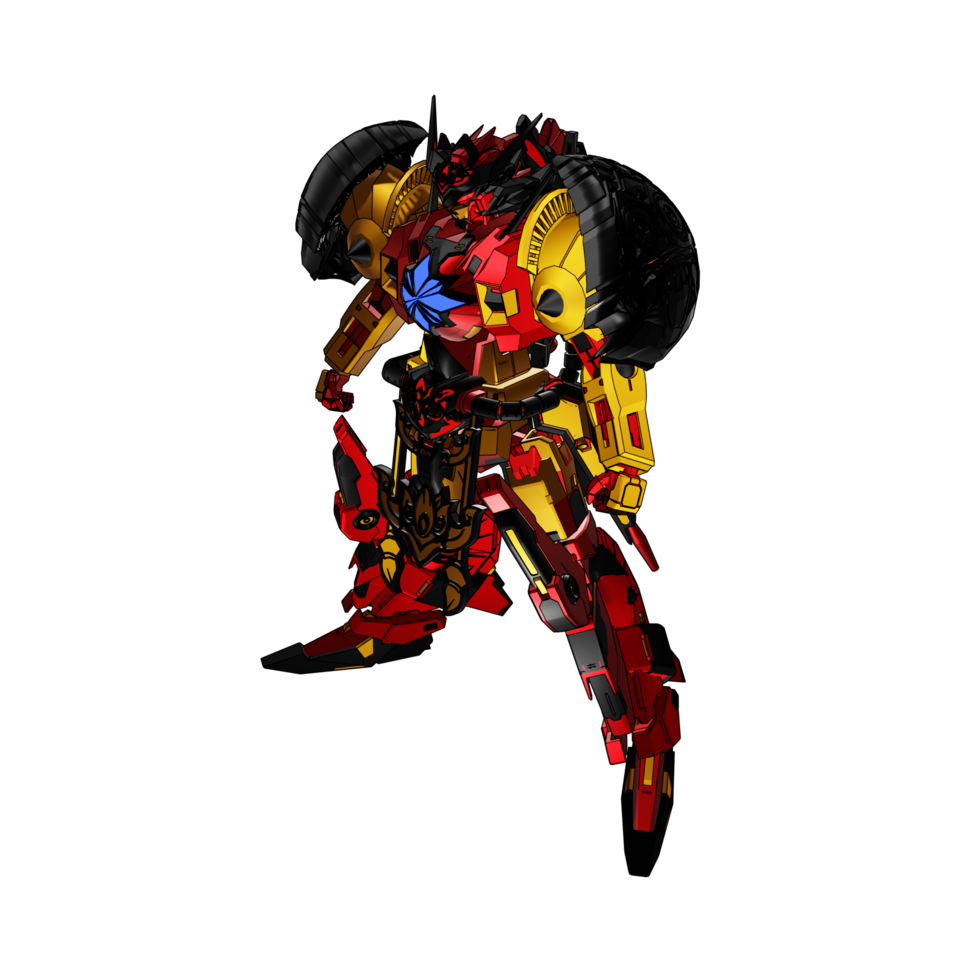 Robot with strategy combat style png