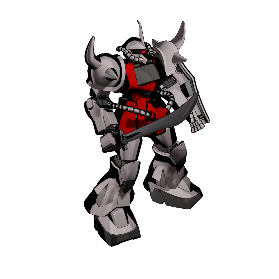 Robot with defensive combat style png