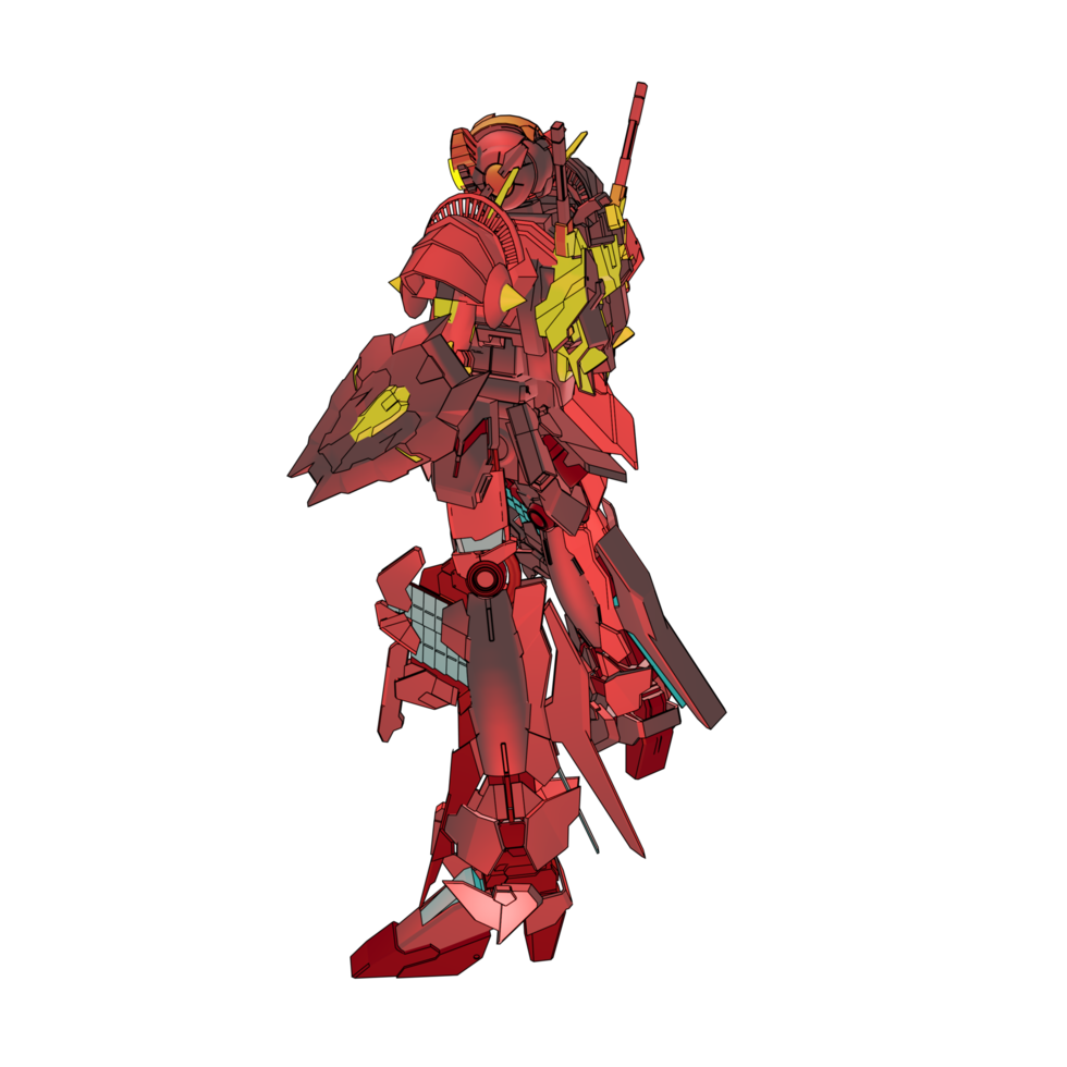 Mecha with strategy combat style png