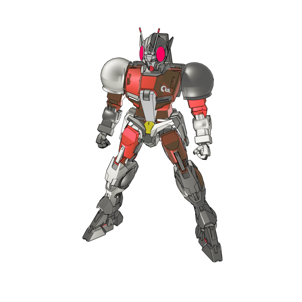 Mecha with defensive combat style png