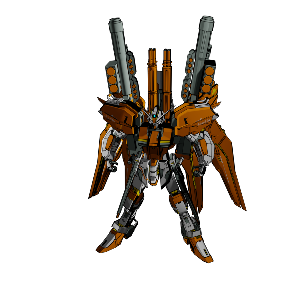 Robot with defensive combat style png