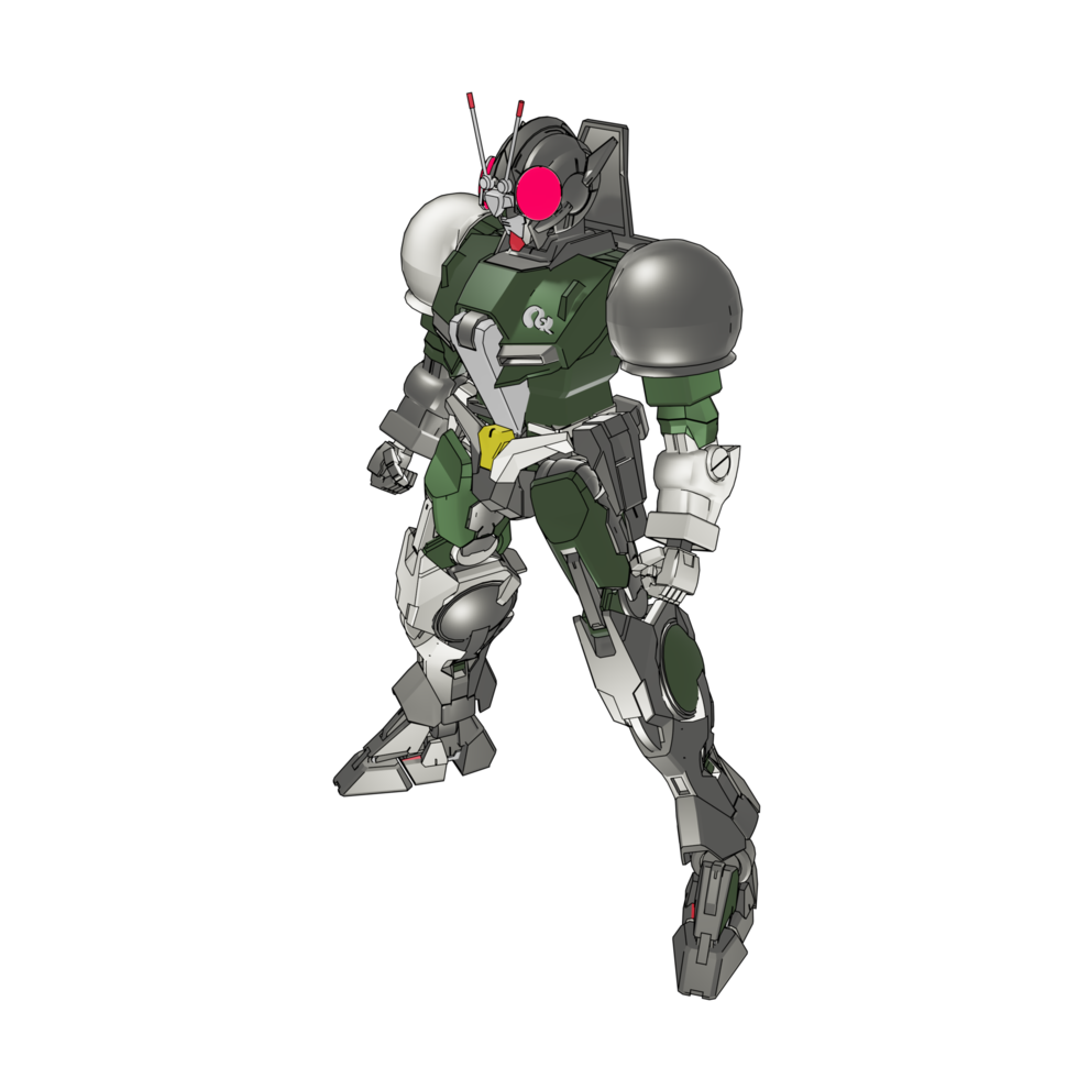 robot avec style de combat stratégique png