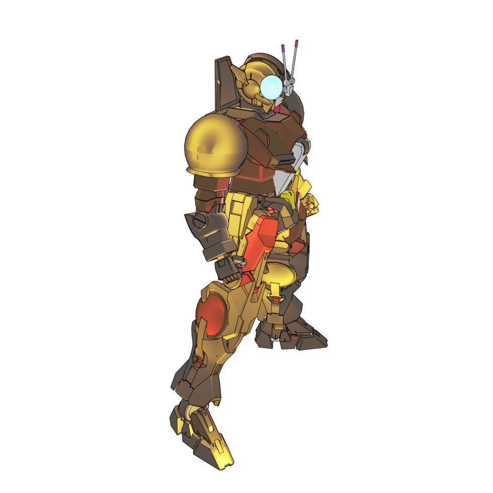 mecha com estilo de combate defensivo png