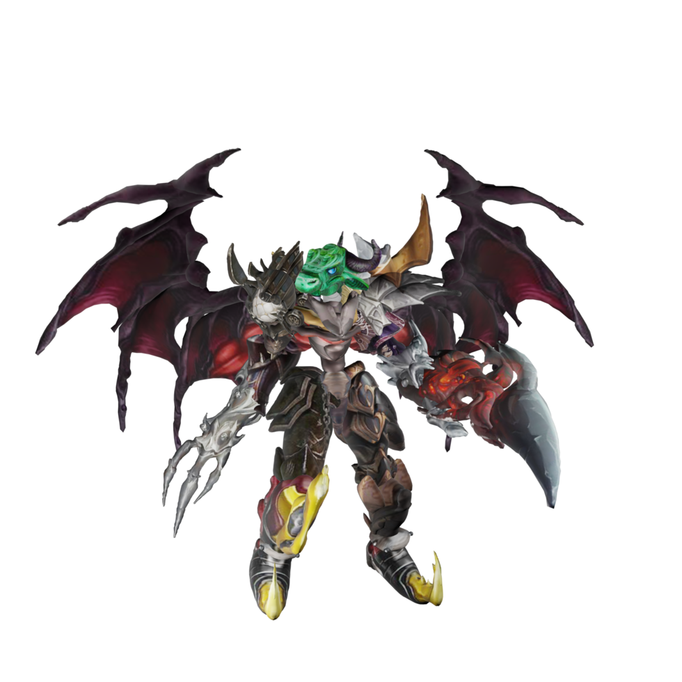 Monster character idle pose png