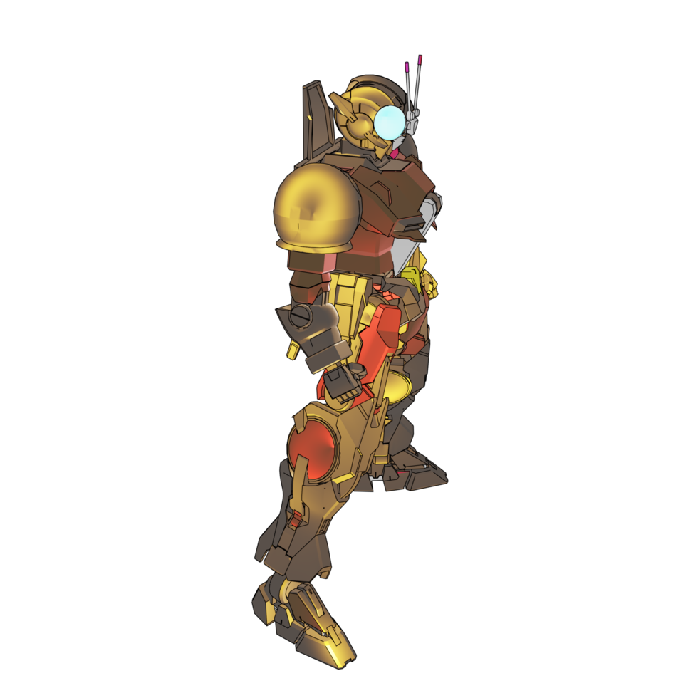 mecha con estilo de combate defensivo png