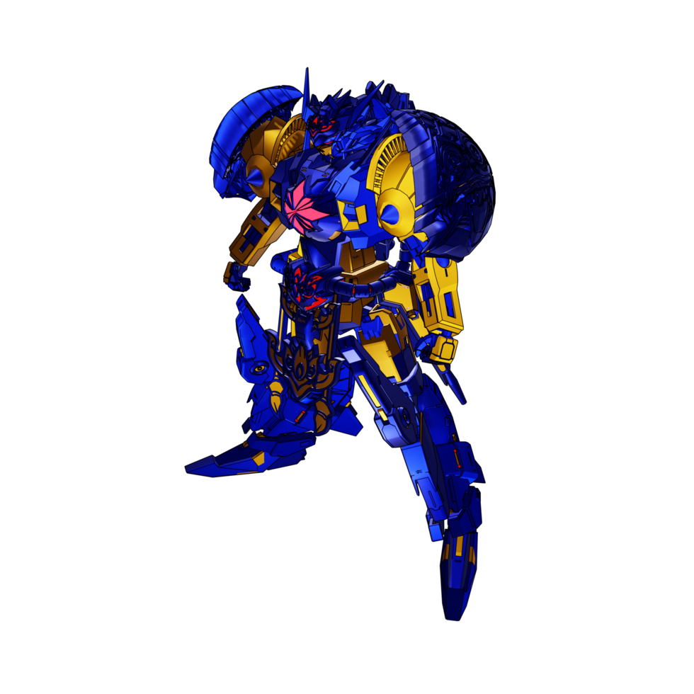 Mecha with strategy combat style png