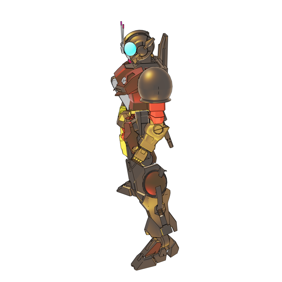 mecha con estilo de combate defensivo png