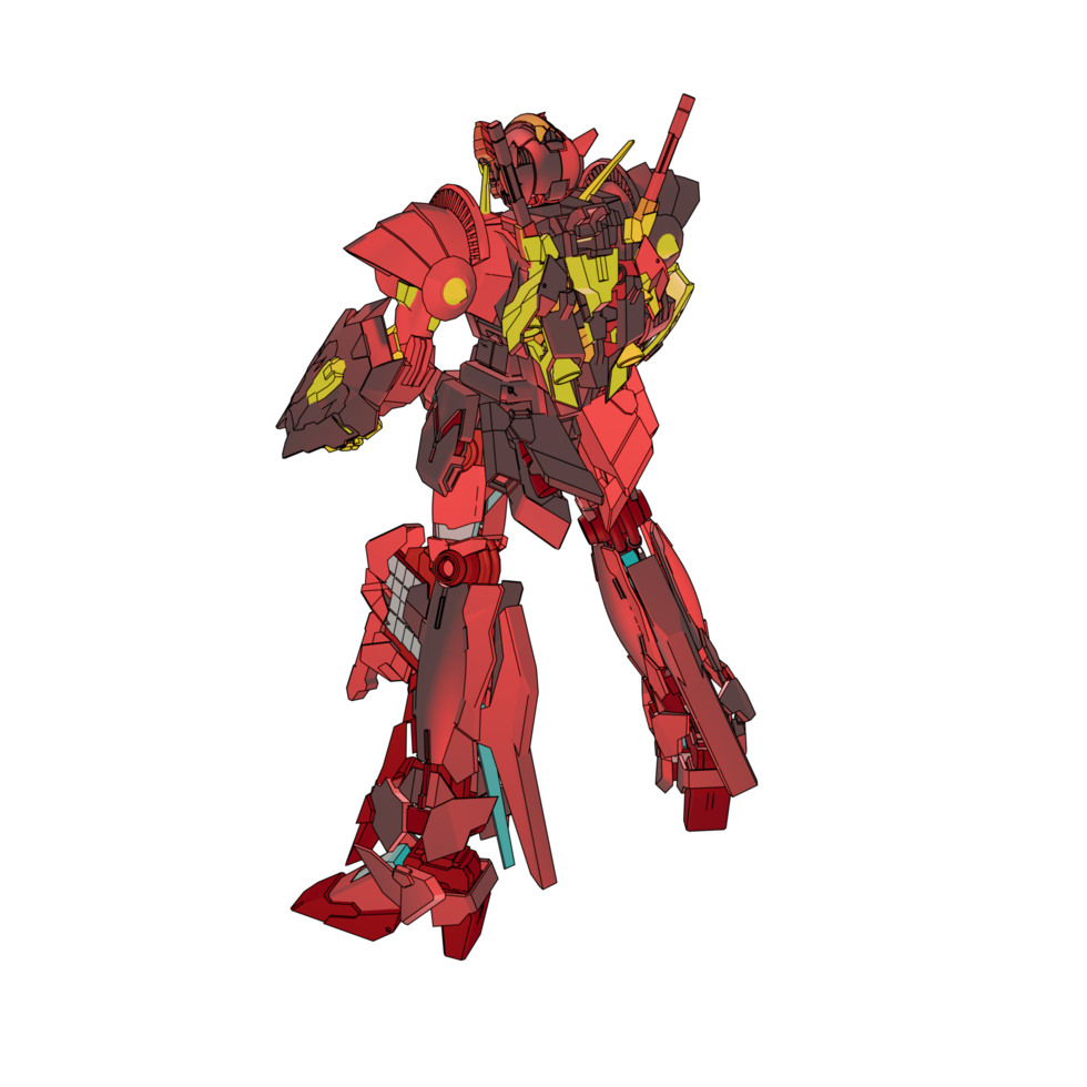 Mecha with strategy combat style png