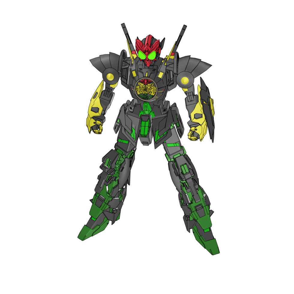 Mecha with strategy combat style png