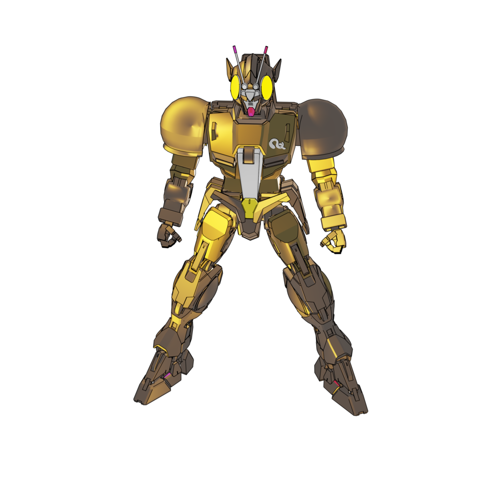 Mecha with attacking combat style png