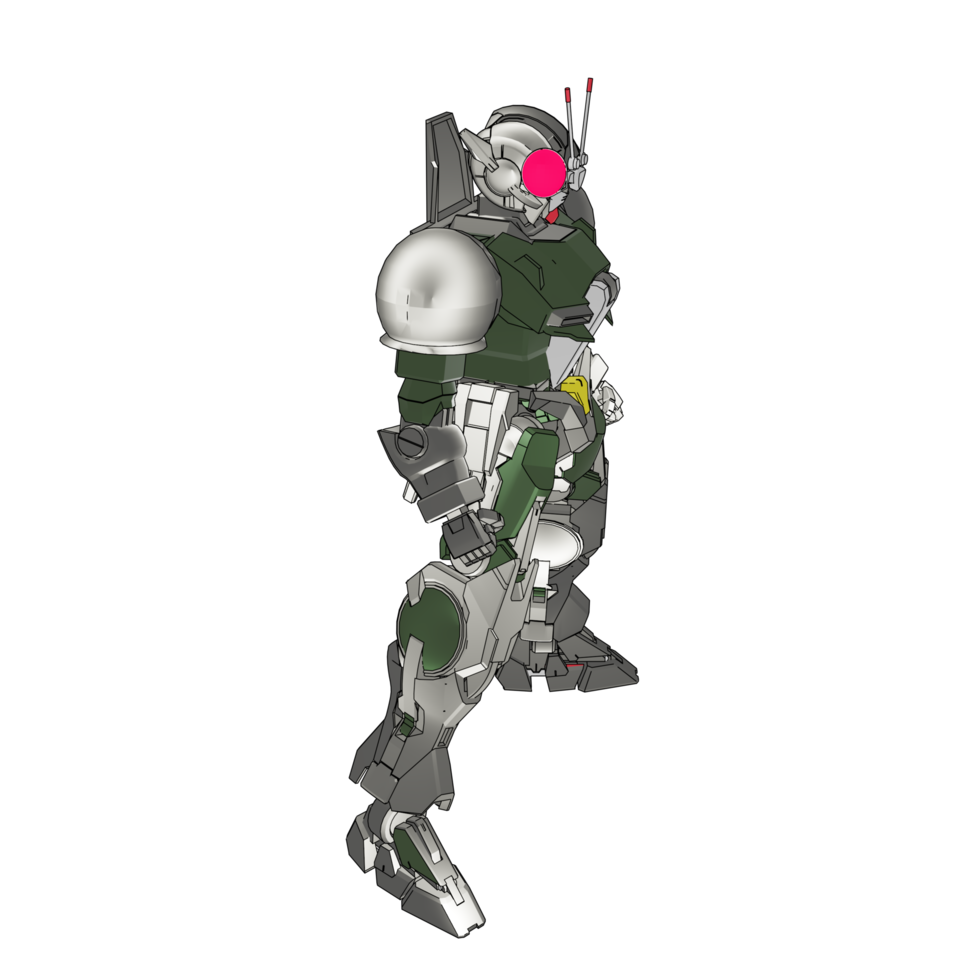 robot avec style de combat stratégique png