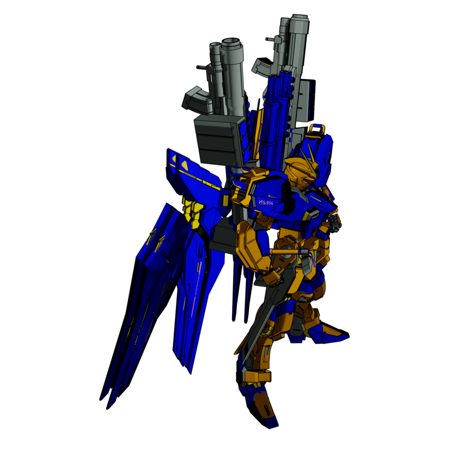 Mecha with attacking combat style png