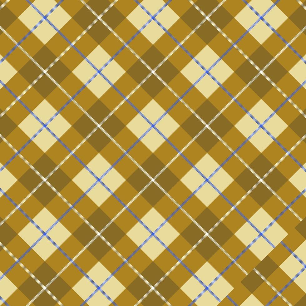 seamless plaid background brown yellow plaid fabric For shirts, blankets, tablecloths, covers or other fashion items. Daily life and home textile printing vector