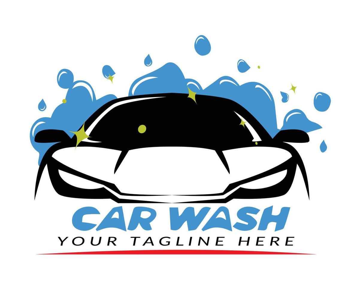 detalles automáticos y vector de logotipo de lavado de autos para negocios de automóviles automotrices
