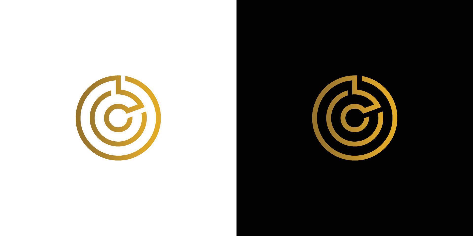 Modern and professional three circle logo design 2 vector