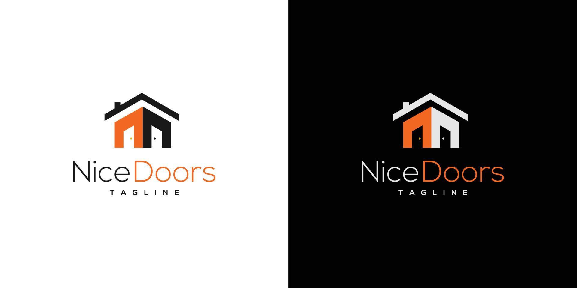 Modern and professional door company logo design 5 11954336 Vector Art