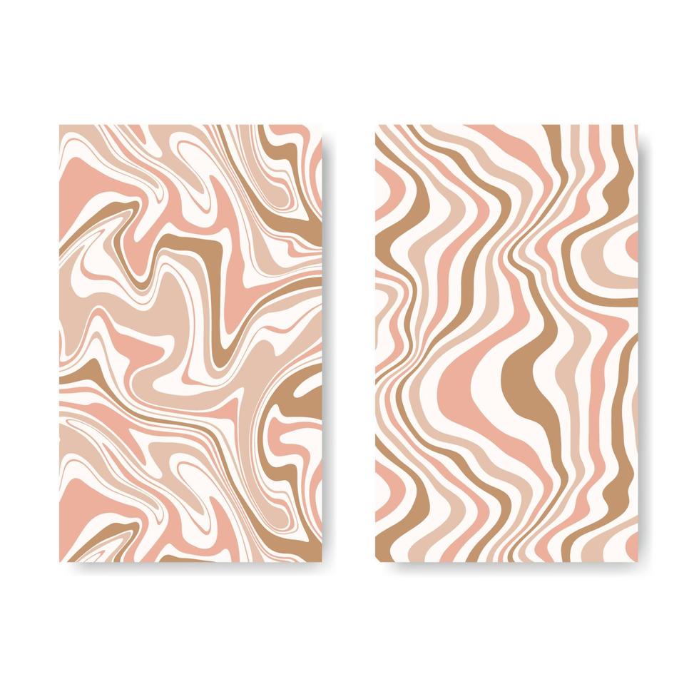 Vector background with marble paper effect, abstract weaves groovy texture.