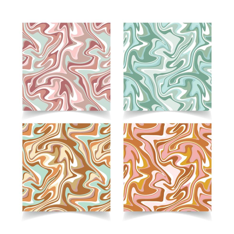 Vector background with marble paper effect, abstract weaves groovy texture.