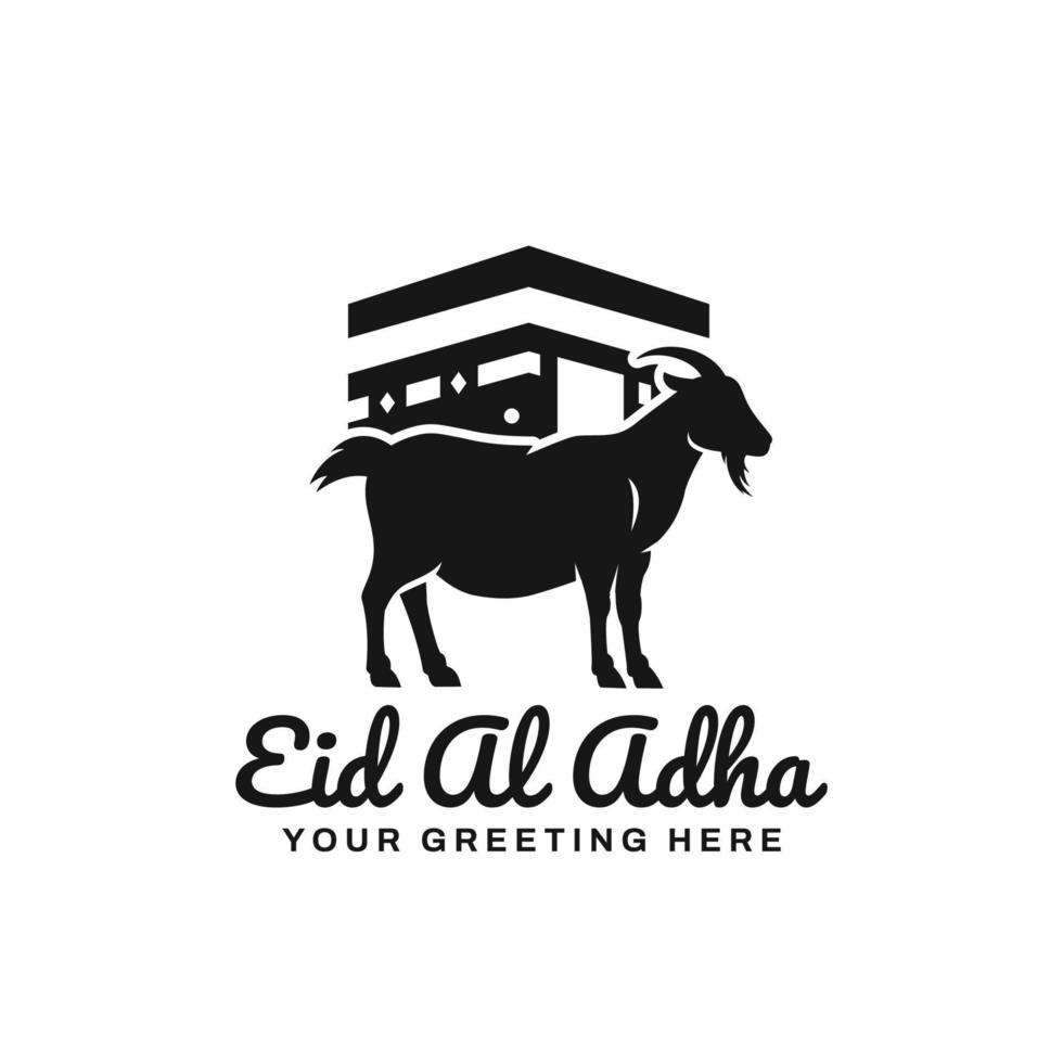 Eid al adha logo design vector