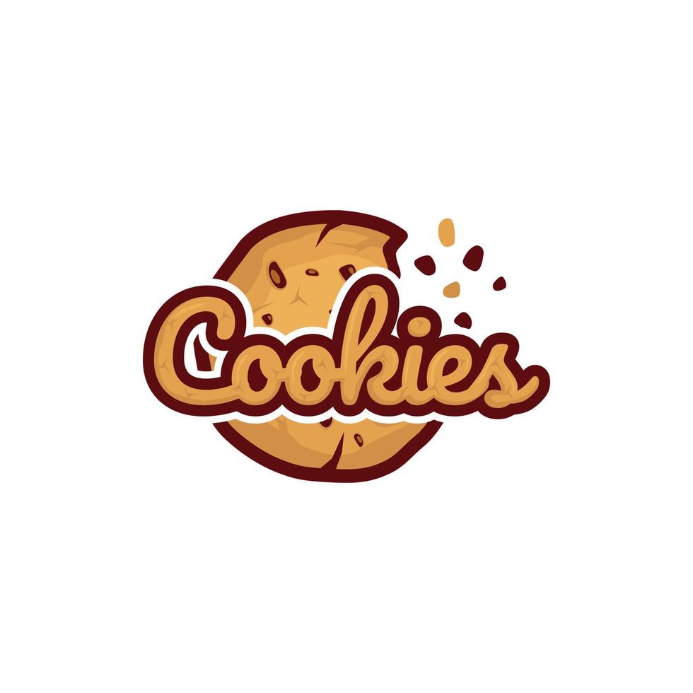 Ilustración de vector de diseño de logotipo de galletas
