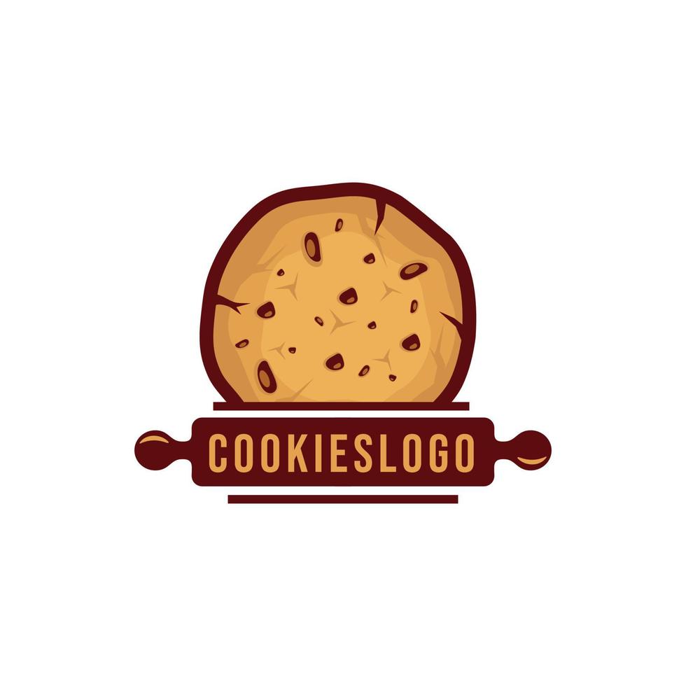 Ilustración de vector de diseño de logotipo de galletas