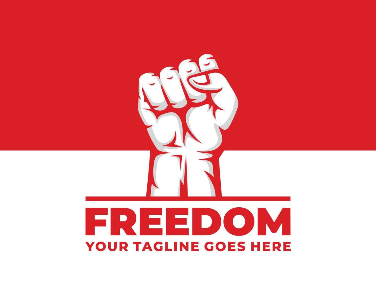 Freedom revolution logo design vector