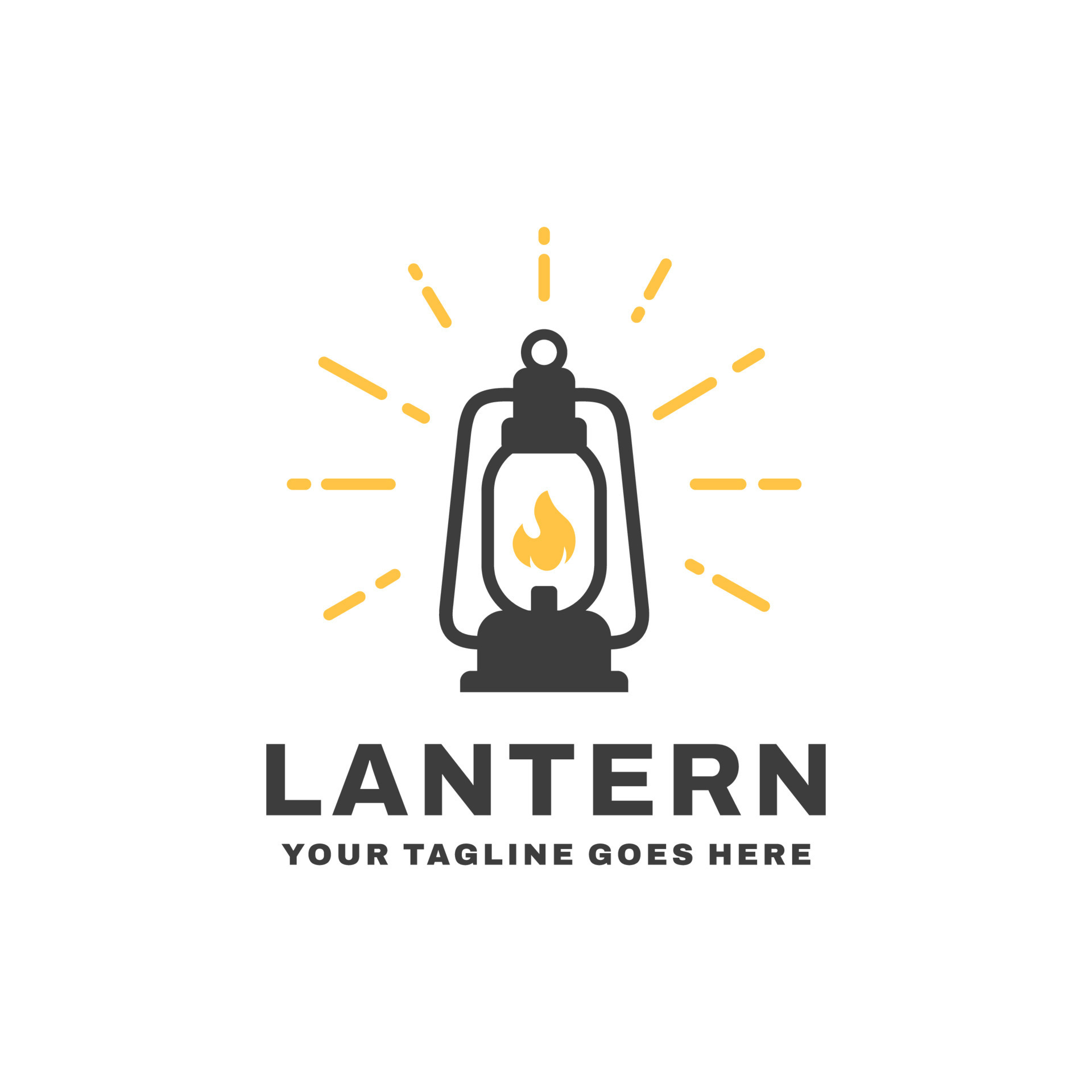 Lantern logo design vector 11954864 Vector Art at Vecteezy