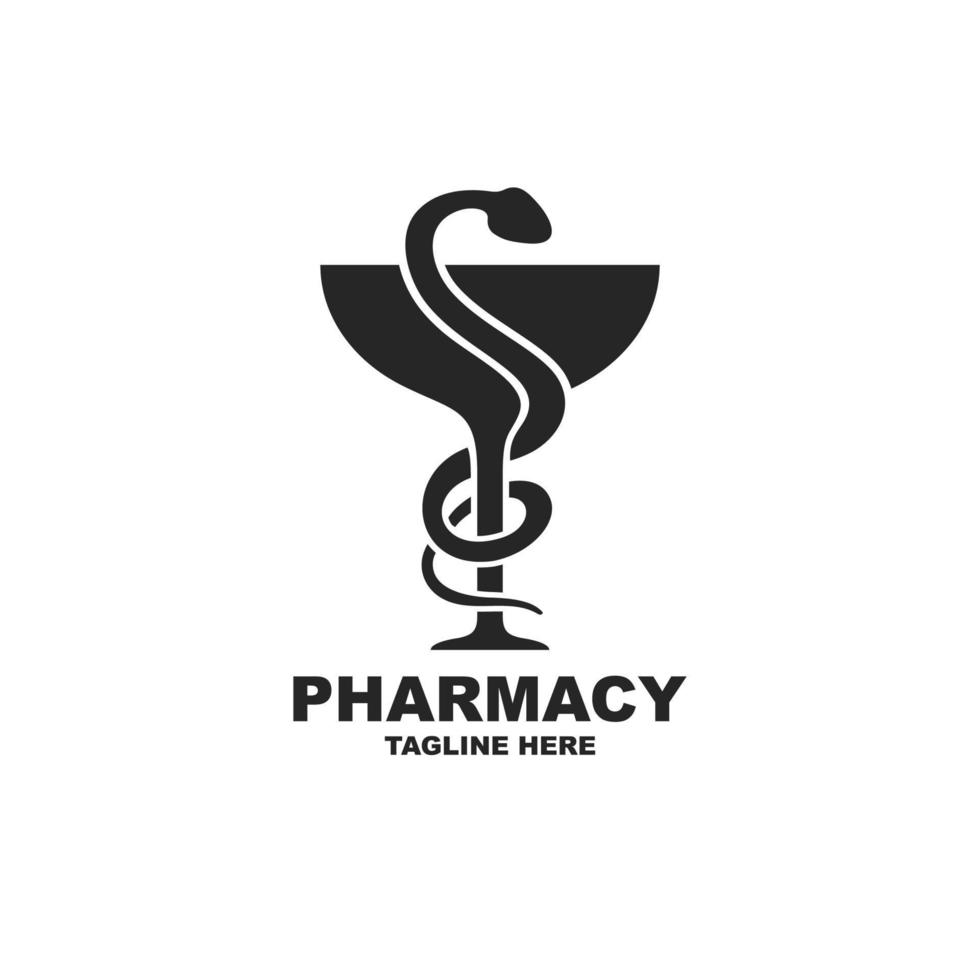 vector de diseño de logotipo de farmacia. vector logo medico