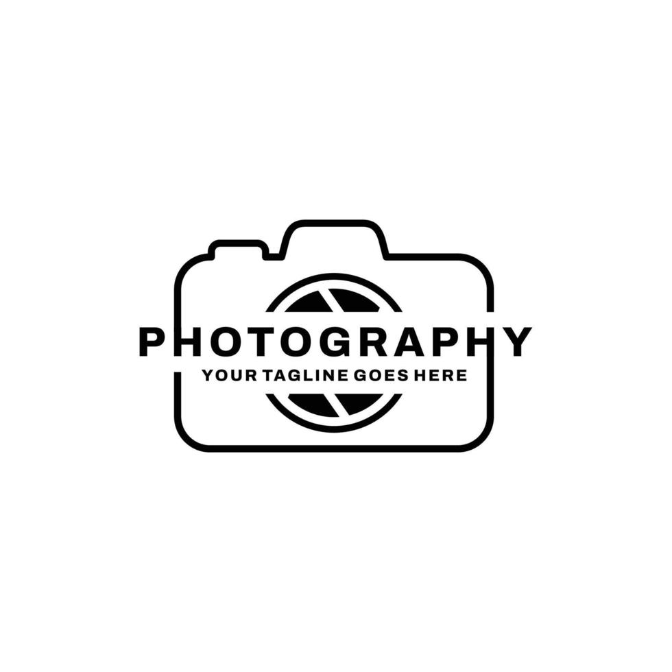 vector de diseño de logotipo de fotografía. logotipo de la cámara