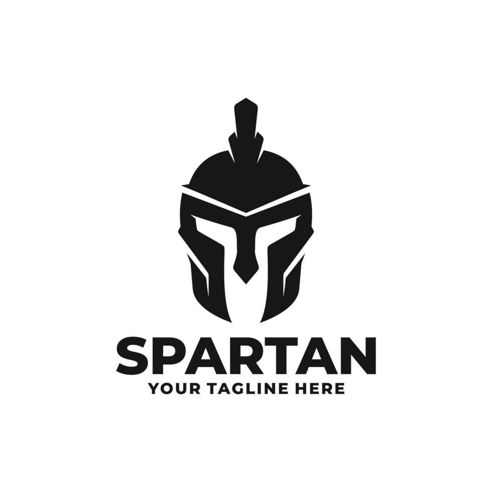 Spartan logo design vector. Spartan helmet logo vector