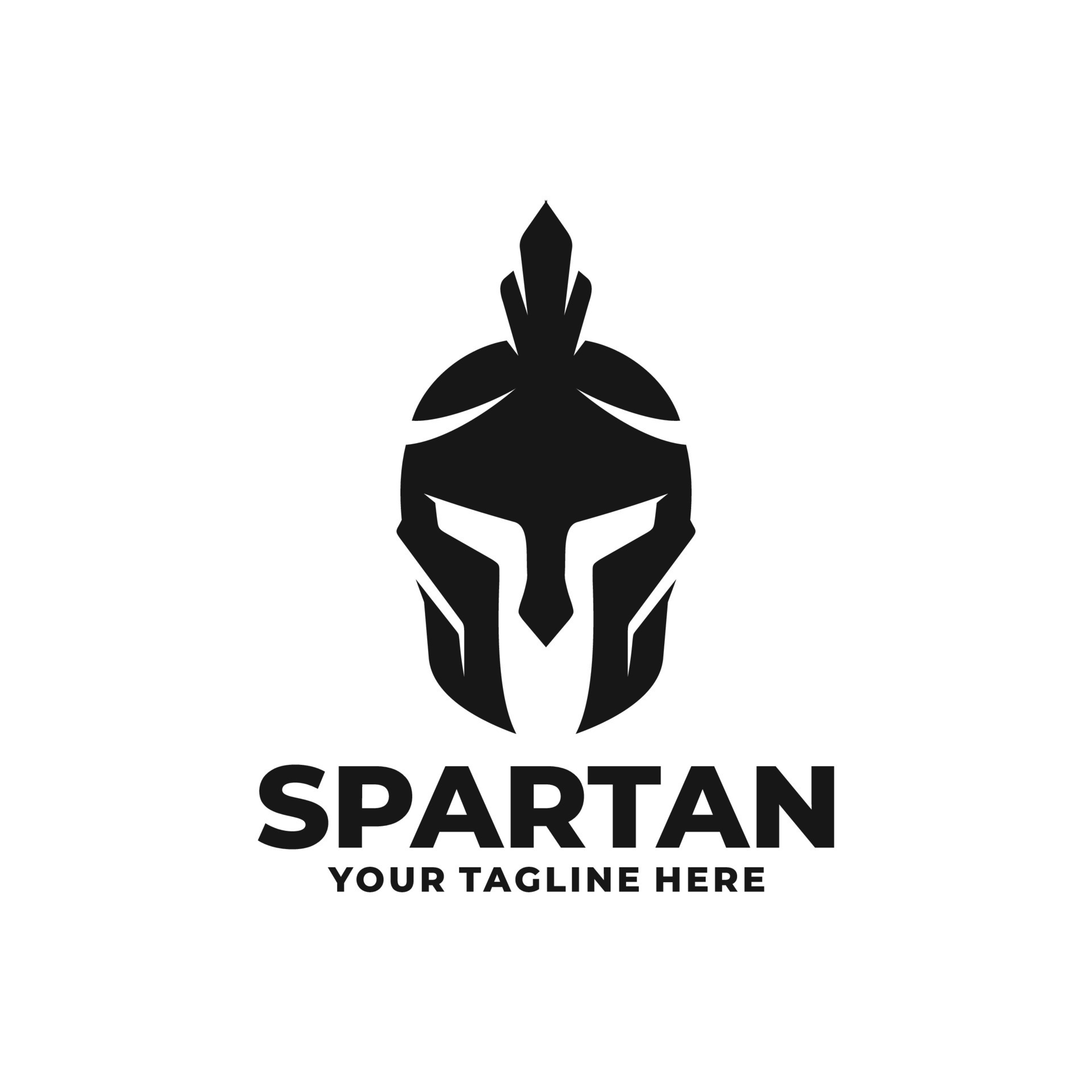 Spartan logo design vector. Spartan helmet logo 11955120 Vector Art at Vecteezy