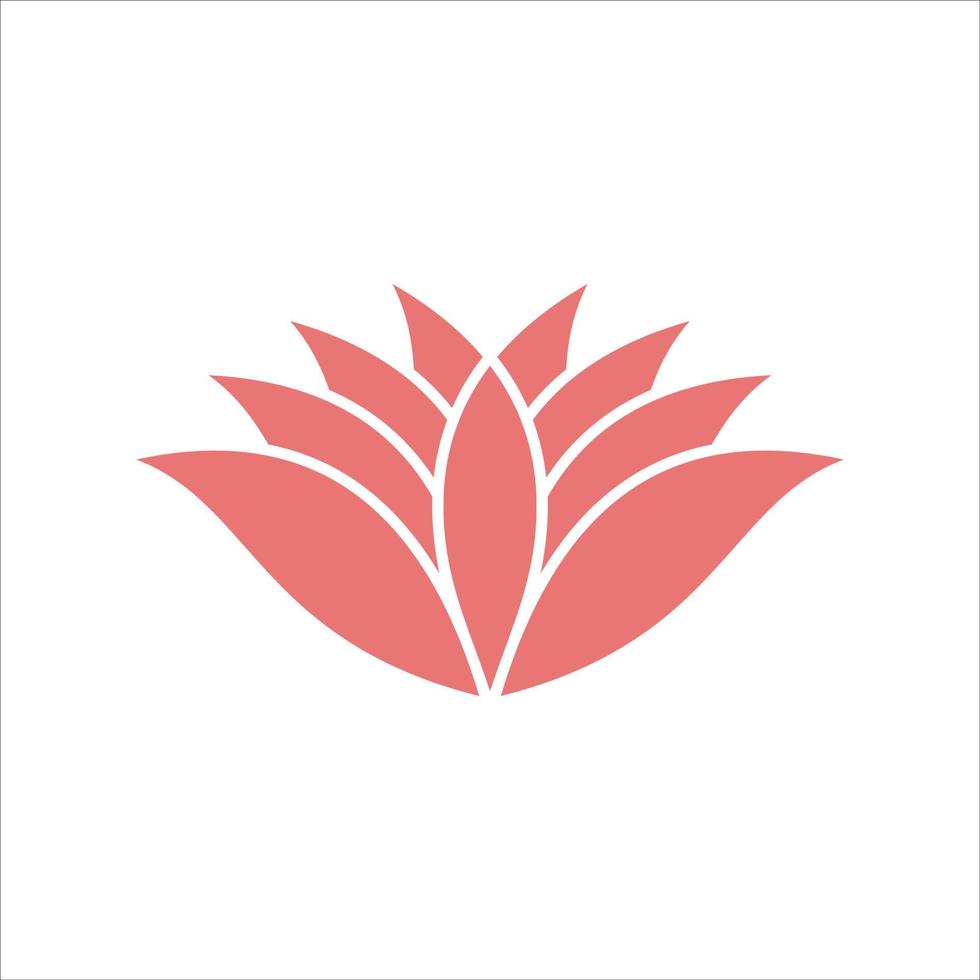 Lotus flower logo. Vector design template of lotus icons outline style for eco, beauty, spa, yoga